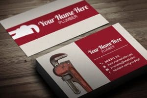 Free plumbers business card template