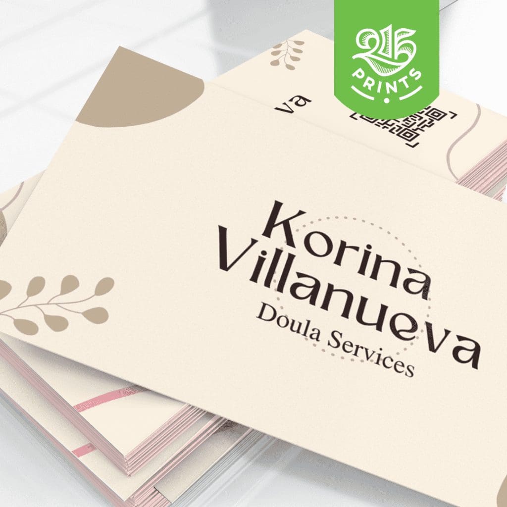 Use High-Quality Paper Doula Business Cards