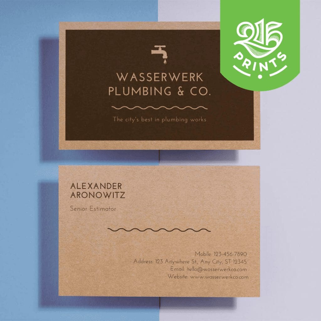 kraft texture cards