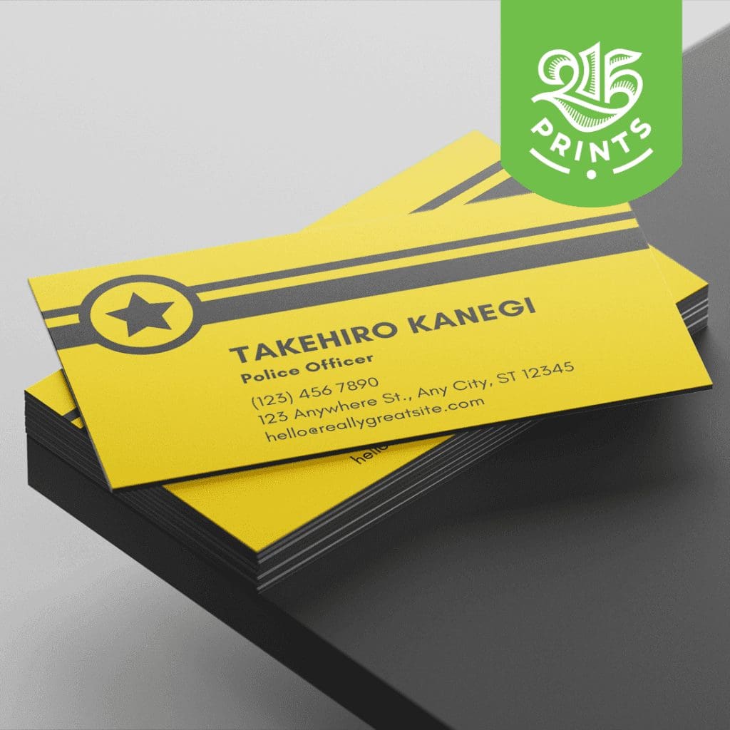 Police Business Cards Templates