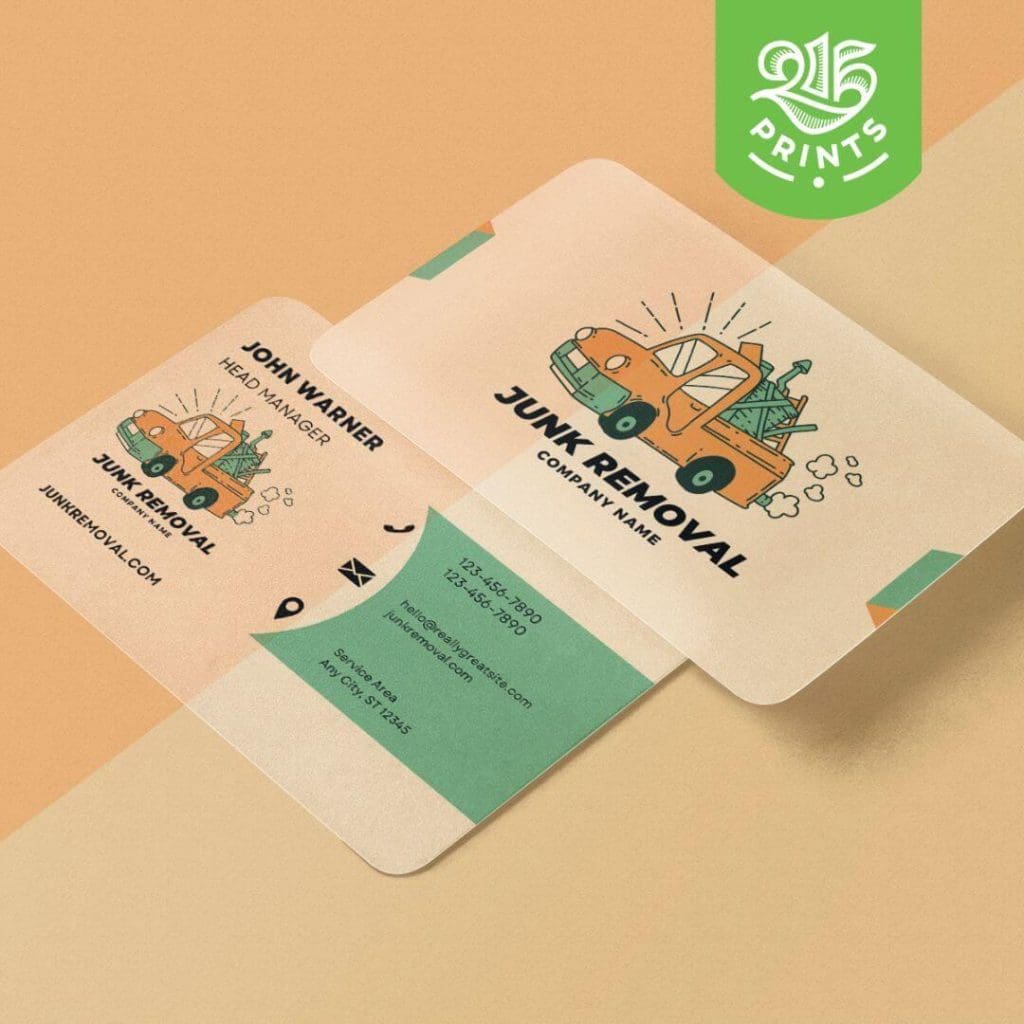 plastic business card