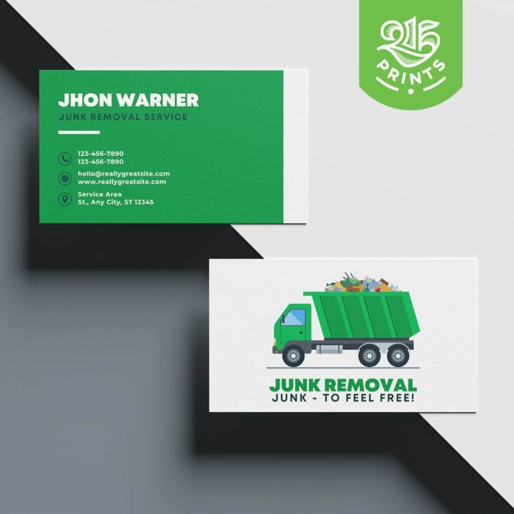 funny green business cards