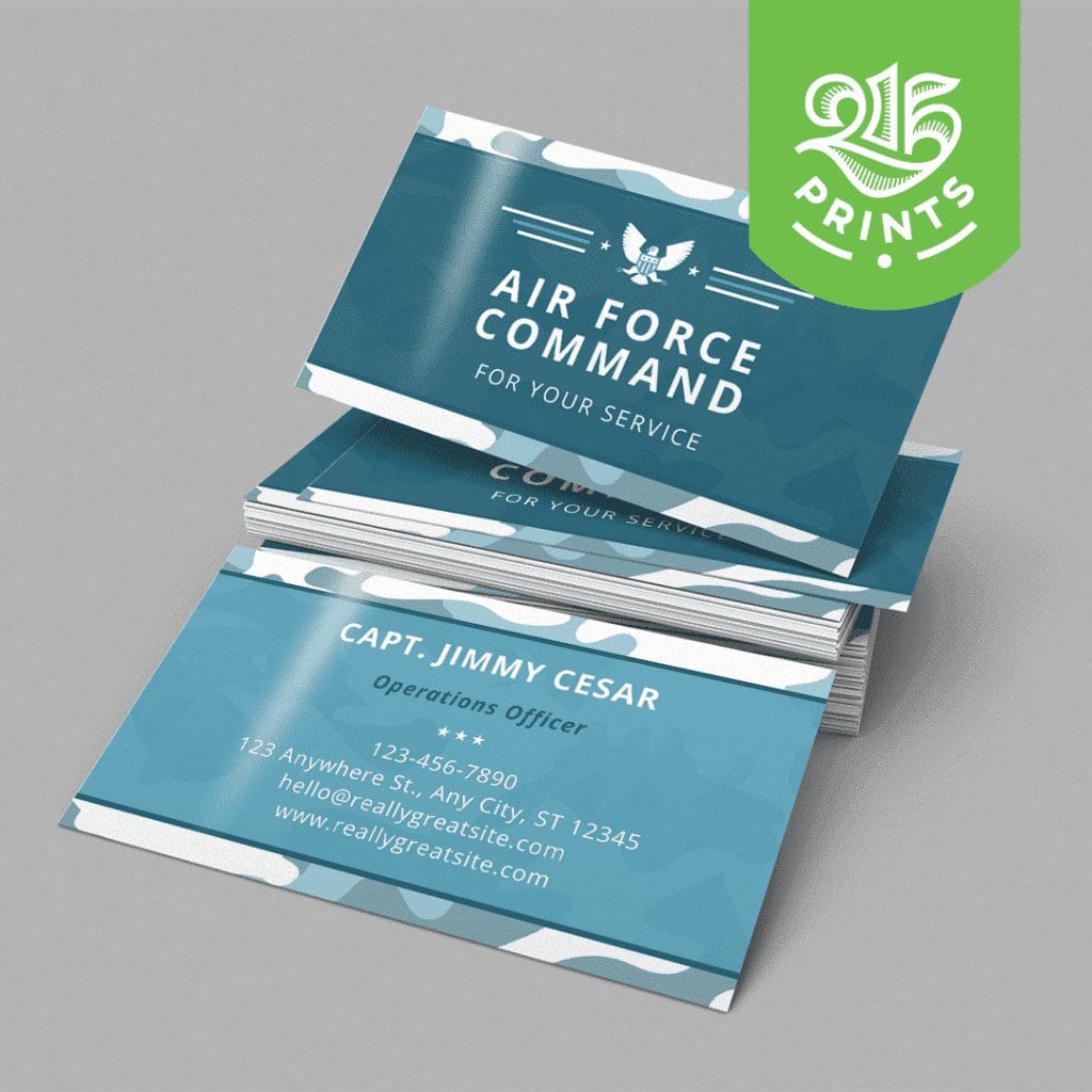 Air Force business card