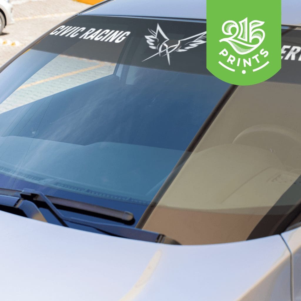 windshield banner decals