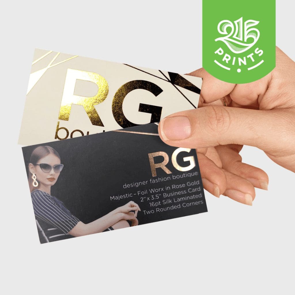 business cards philadelphia - foil accent