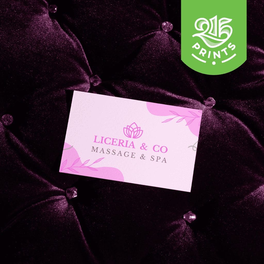 massage therapy business cards