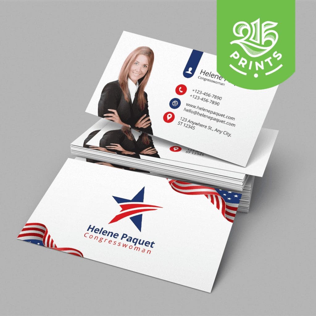 political business cards - Traditional Elegance