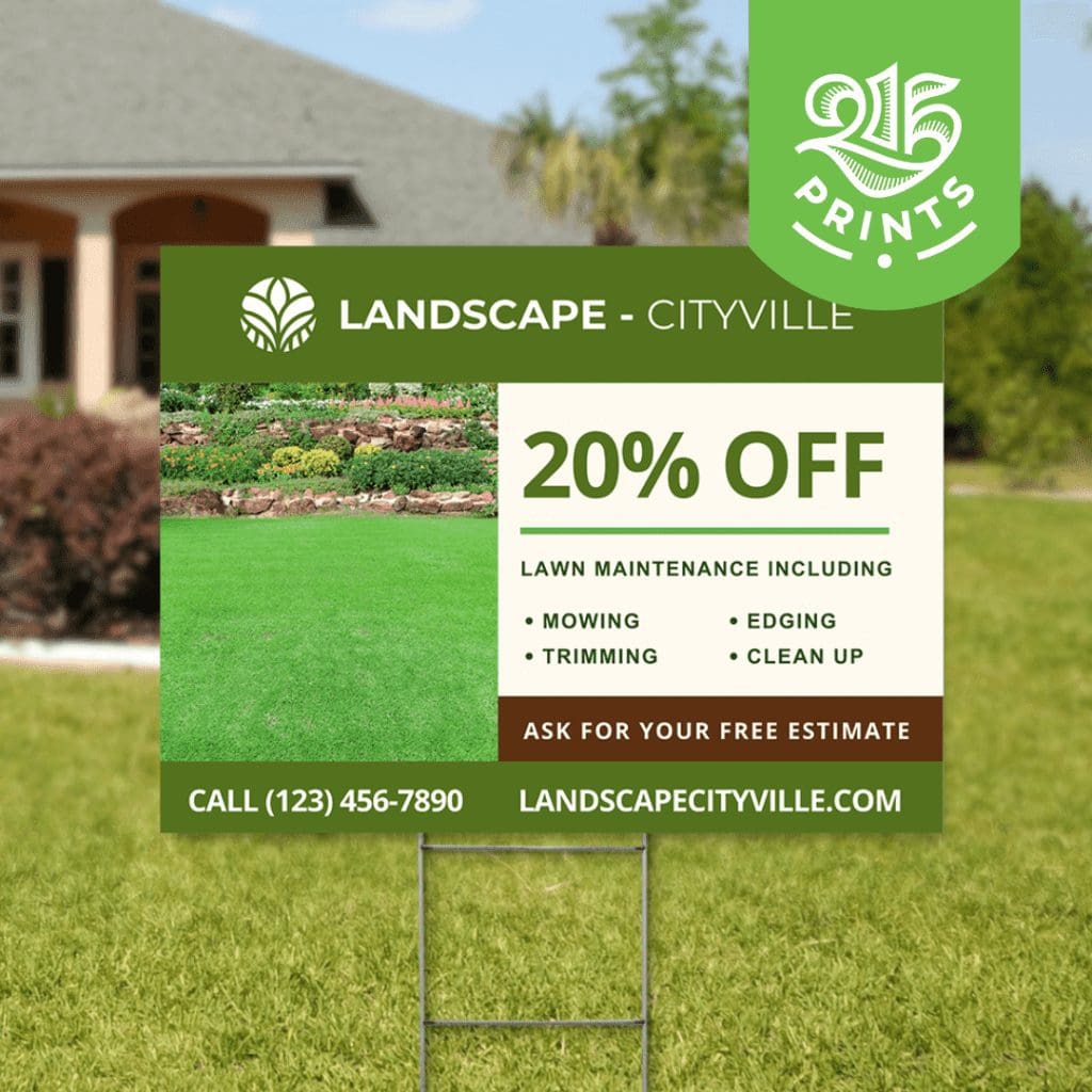 Landscape Yard Signs