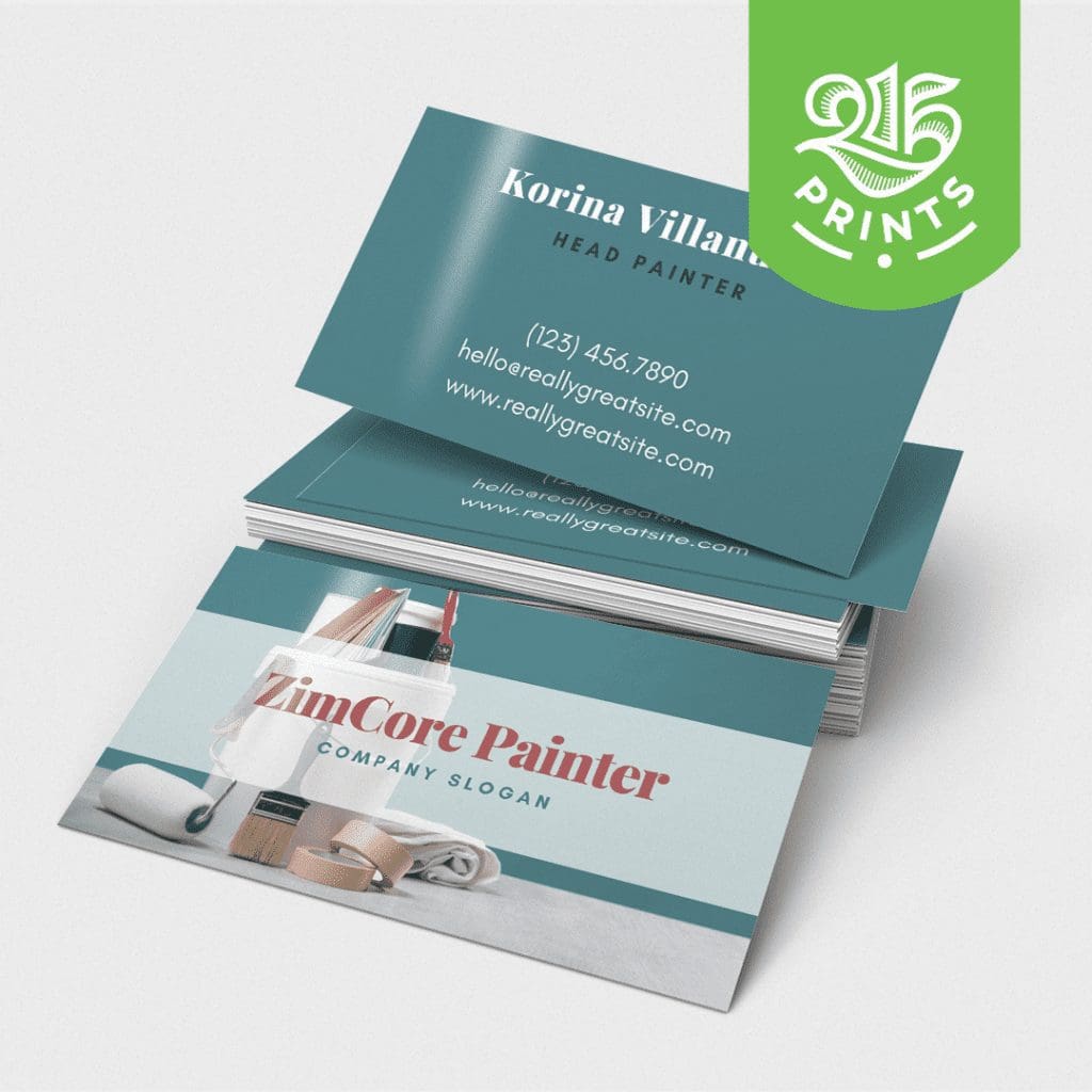 glossy business cards