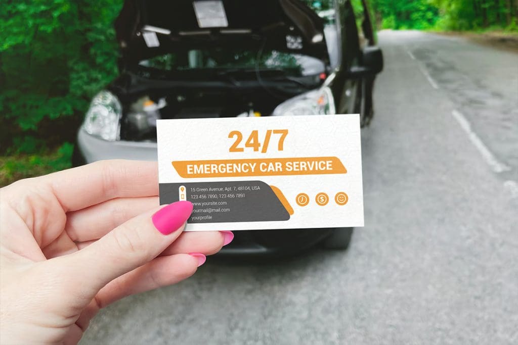 auto repair shop business cards