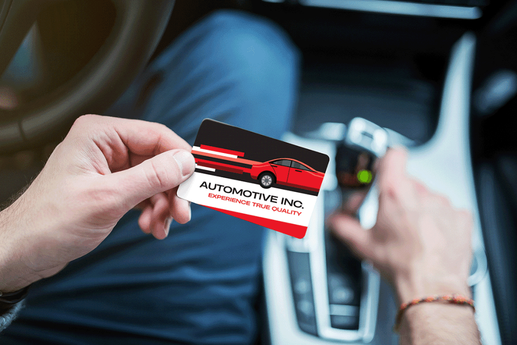 wheel alignment business card