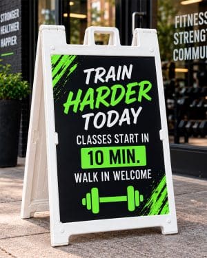 A-frame sign ideas