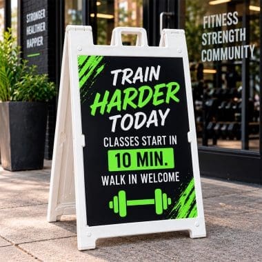 A-frame sign ideas