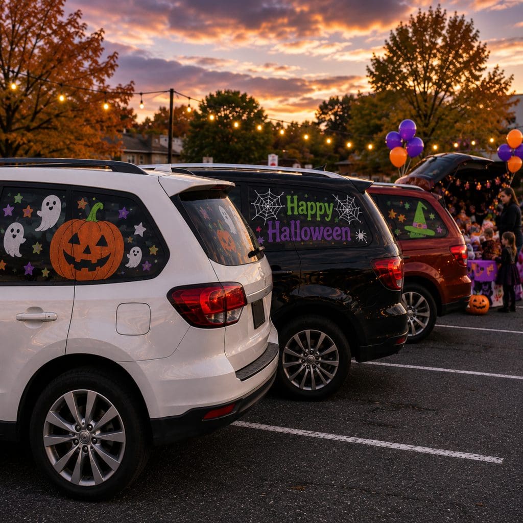 Halloween See-Through Window Decals